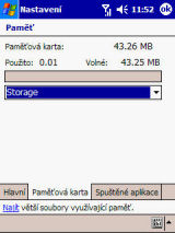Velikost Storage