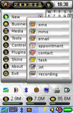 Handy Day 2005 Professional – Ukázka menu