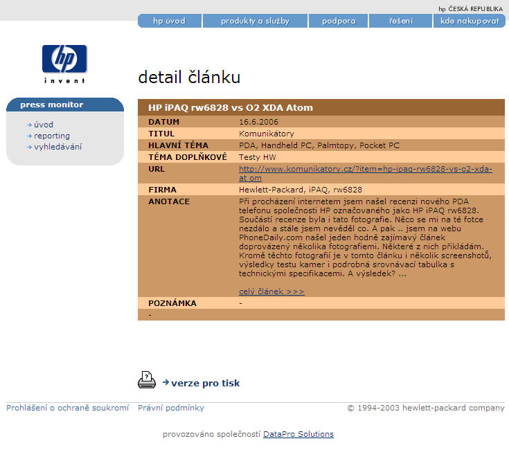 Web HP