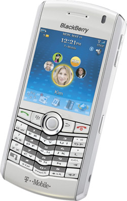 T-Mobile BlackBerry® Pearl™- White