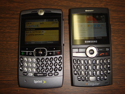 Moto Q vs Blackjack