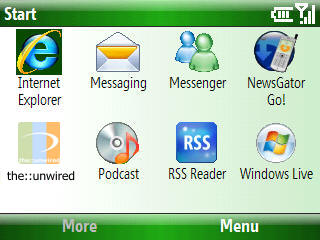 Windows Mobile 6 na Samsung SGH-i600