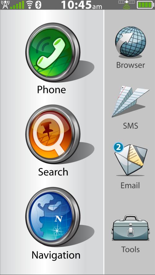 Garmin nüvifone UI