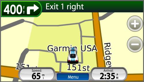 Garmin nüvifone UI