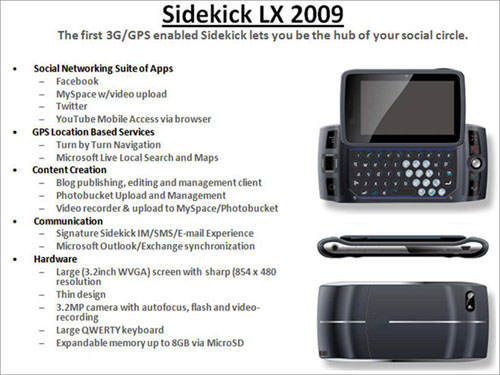 Sidekick LX 2009